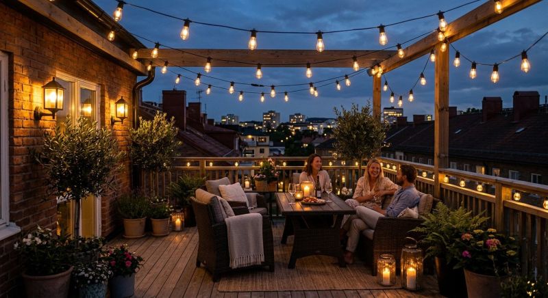 Terrace Lighting Installation in Denver, CO