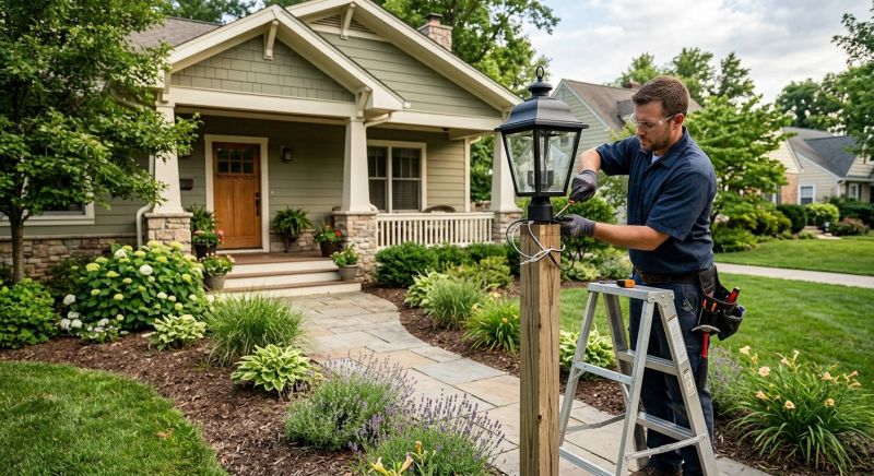 Outdoor Lamp Installation in Provo, UT